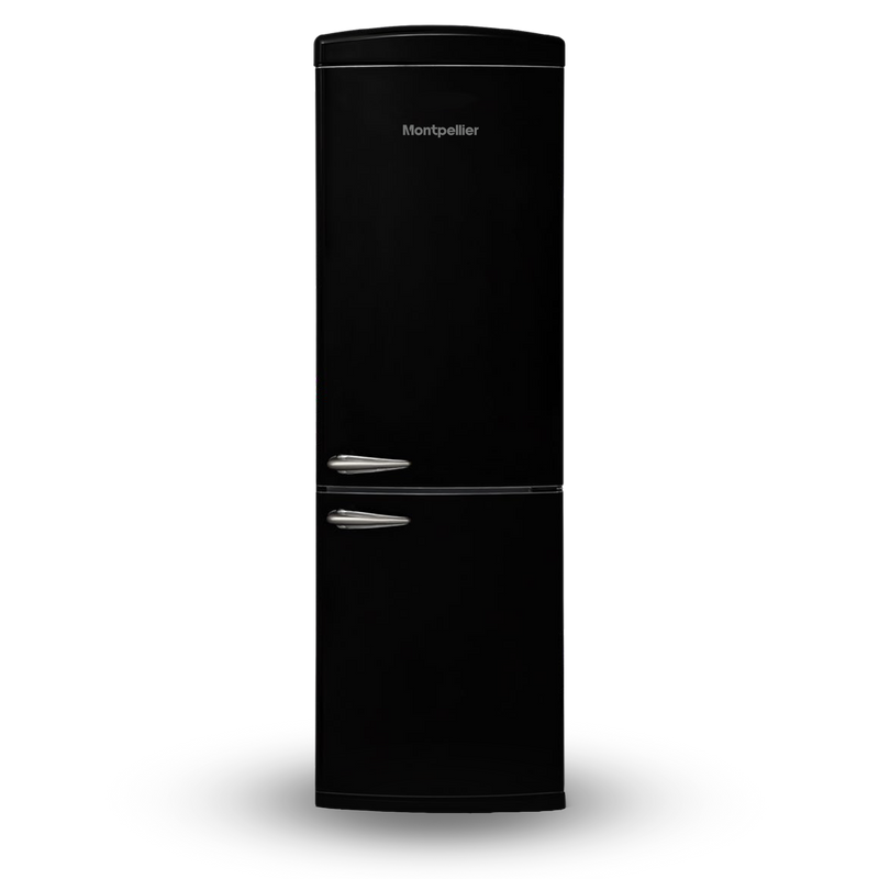 Montpellier MAB190K Retro Frost Free Fridge Freezer Black