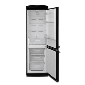 Montpellier MAB190K Retro Frost Free Fridge Freezer Black