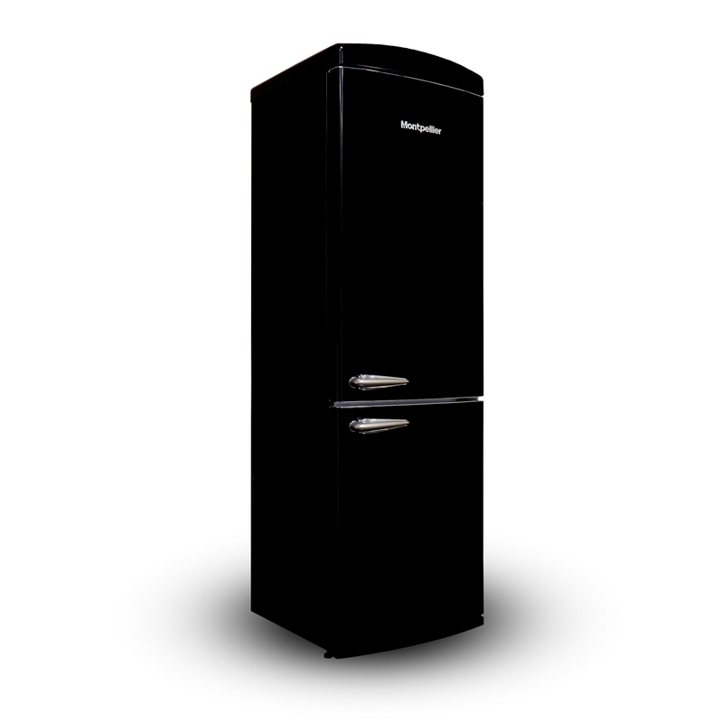 Montpellier MAB190K Retro Frost Free Fridge Freezer Black