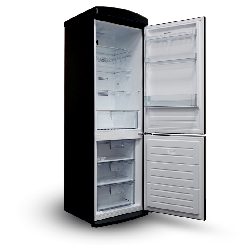 Montpellier MAB190K Retro Frost Free Fridge Freezer Black