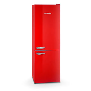 Montpellier MAB386ER Retro Frost Free Fridge Freezer Red
