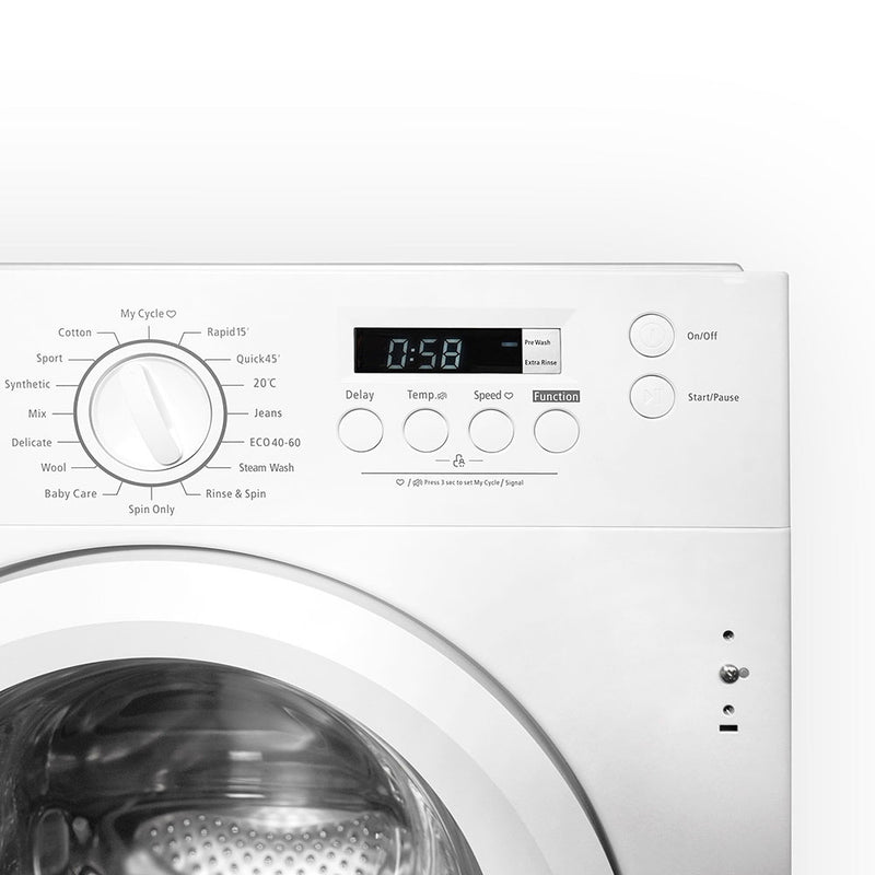Montpellier MBIWM814 8kg 1400rpm Integrated Washing Machine