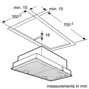 NEFF D5855X1GB Canopy Hood - DB Domestic Appliances