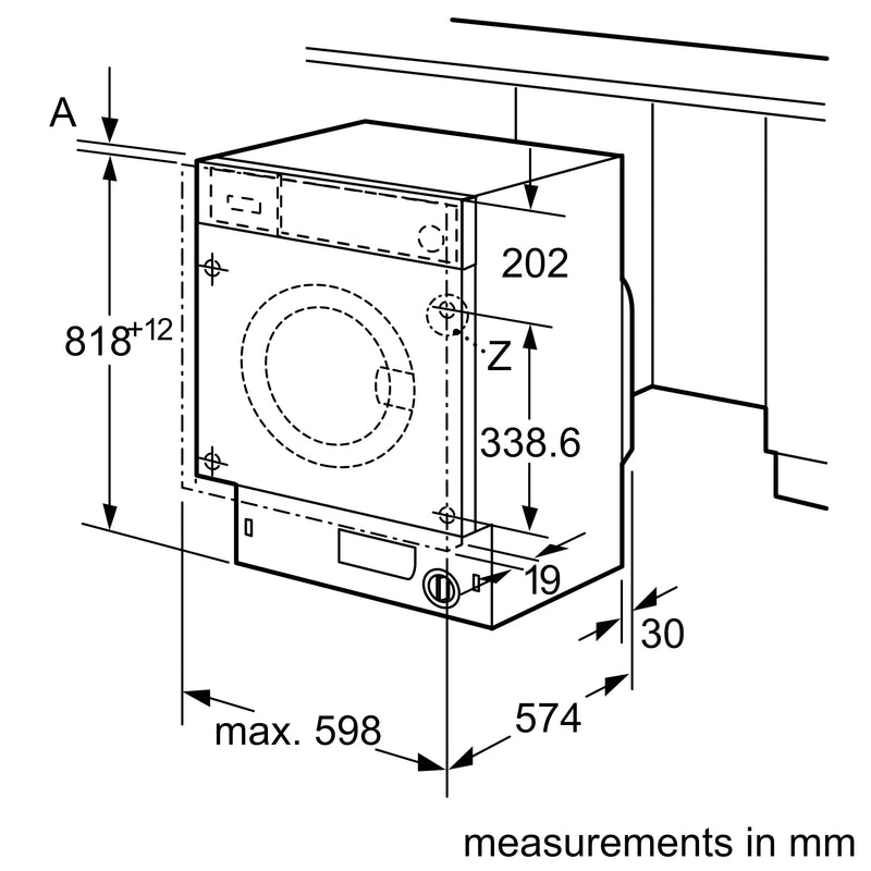 Bosch Series 8 WIW28502GB 8kg 1400rpm Integrated Washing Machine