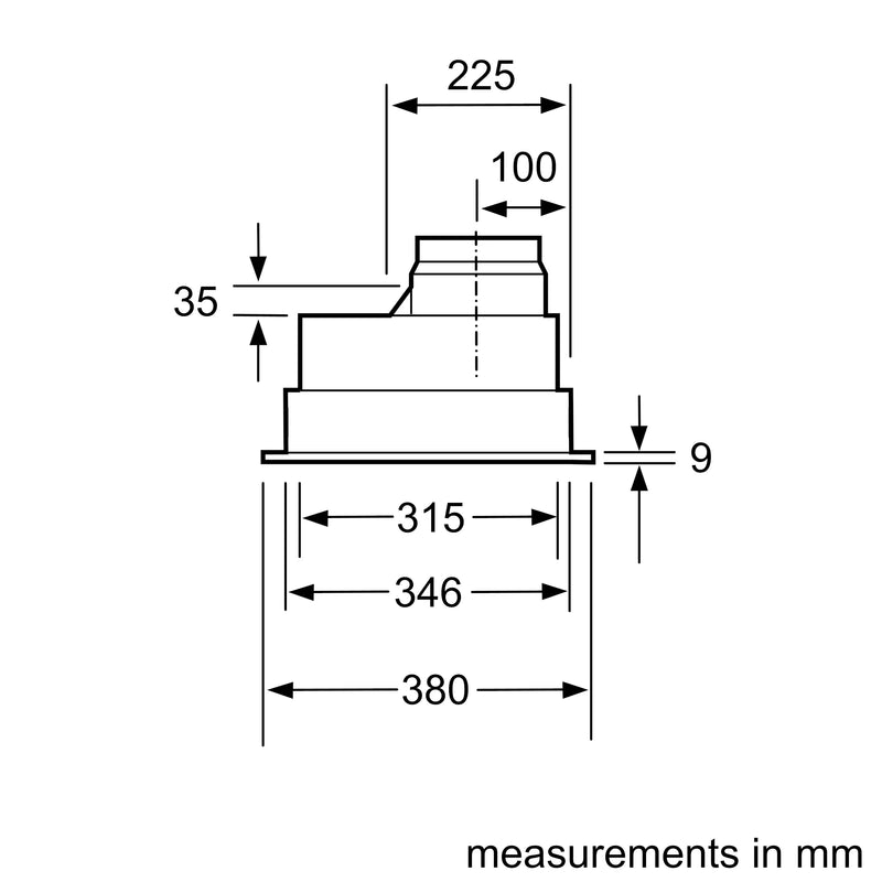 NEFF D5855X1GB Canopy Hood - DB Domestic Appliances