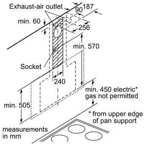 Neff D95FRM1S0B Chimney Hood - DB Domestic Appliances