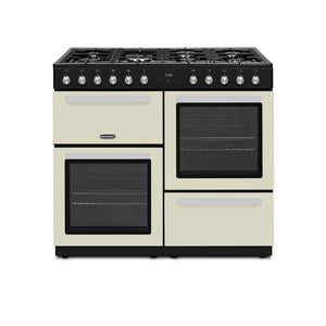 Cream Montpellier MDFRC100C 100cm dual fuel range cooker with six burners, two ovens, free delivery to Eastbourne and. - DB Domestics