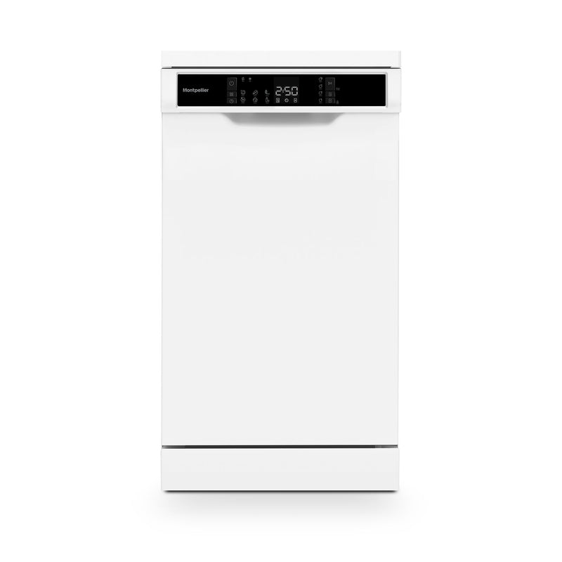 Montpellier MDWD1064W Freestanding Slimline Dishwasher