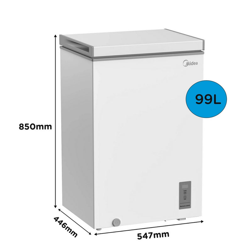 Midea MDRC154FZE01 99 Litre Chest Freezer