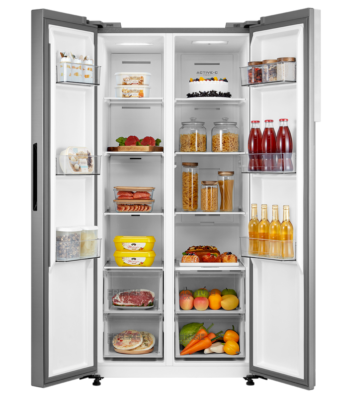 Midea MDRS619FIE46 Stainless Steel American Fridge Freezer