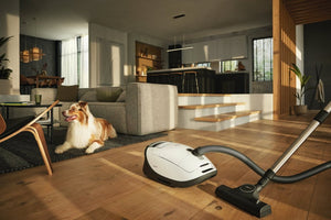 Miele C3ALLERGY Bagged Cylinder Vacuum Cleaner - Lotus White