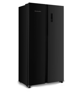 Montpellier MSBS442K Black American Fridge Freezer