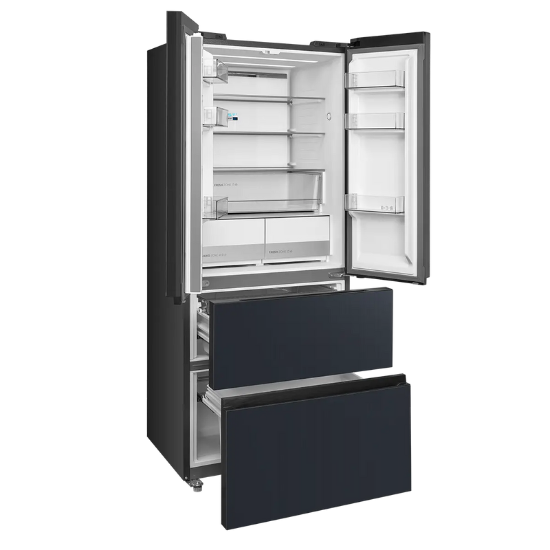 Midea MDRF600BIE70 American Style Fridge Freezer – 435L Total, Total No Frost – Inox (E Rated)