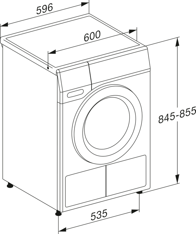 Miele TEA525 WP 8kg Heat Pump Tumble Dryer - White