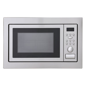 Montpellier MWBI90025 25L Built-In Microwave with Grill – 900–1000W, Dial Controls – Stainless Steel