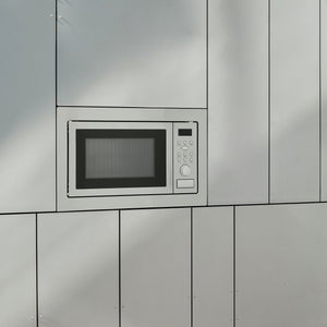 Montpellier MWBI90025 25L Built-In Microwave with Grill – 900–1000W, Dial Controls – Stainless Steel