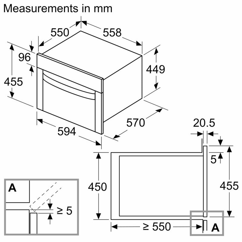 Neff C1AMG84N1B Built In Combination Microwave Oven