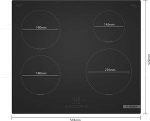 Bosch Series 4 PIE61ABB5E 60cm Induction Hob