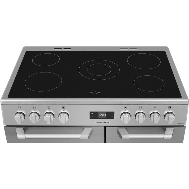 Leisure Cuisinemaster Pro 90cm Ceramic Range Cooker Stainless Steel PR90C530 - DB Domestic Appliances