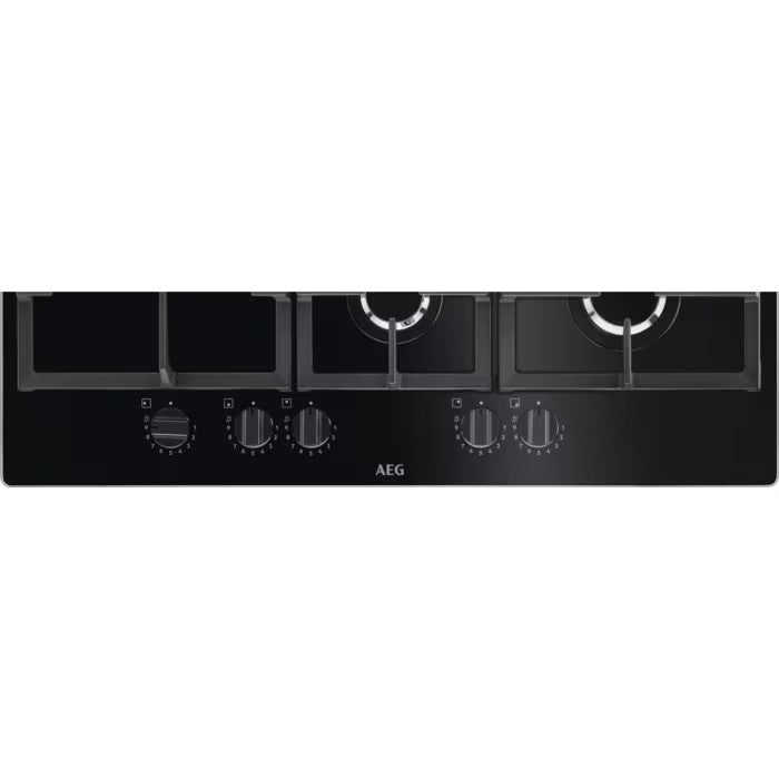 AEG HKB75820NB 6000 Series 75cm Gas On Glass Hob