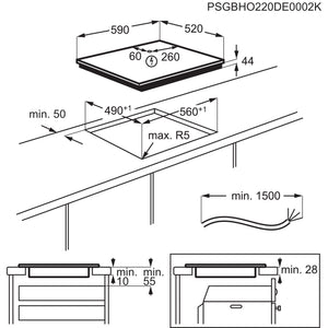 AEG IAX64411CB 7000 SenseBoil® 60 cm Induction Hob