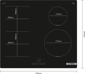 Bosch Series 4 PWP611BB5B 60cm Induction Hob