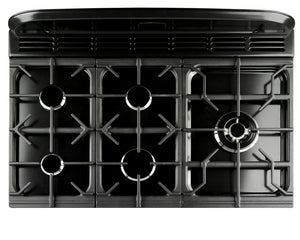 Rangemaster Classic Deluxe 110cm Dual Fuel Green with Brass