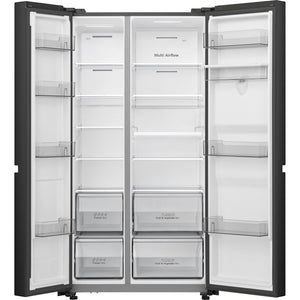 Hisense RS840N4WFE Black Non Plumbed American Fridge Freezer