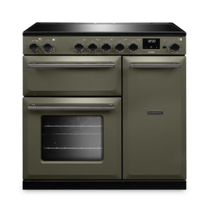Rangemaster Aura AURA90EIPRBD/YX1 90cm Induction Range Cooker - River Bed with Onyx Trim