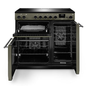 Rangemaster Aura AURA90EIPRBD/YX1 90cm Induction Range Cooker - River Bed with Onyx Trim
