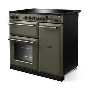 Rangemaster Aura AURA90EIPRBD/YX1 90cm Induction Range Cooker - River Bed with Onyx Trim