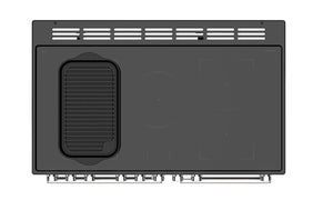 Rangemaster Nexus NEX100EISTST/CM1 100cm Induction Range Cooker – Stainless Steel / Chrome Trim (A Rated)