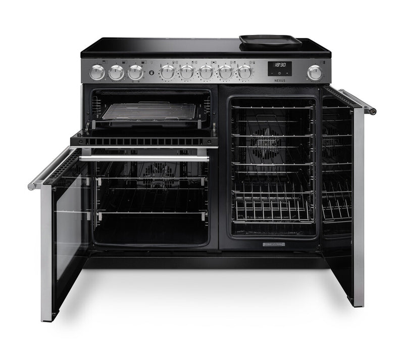 Rangemaster Nexus NEX100EISTST/CM1 100cm Induction Range Cooker – Stainless Steel / Chrome Trim (A Rated)