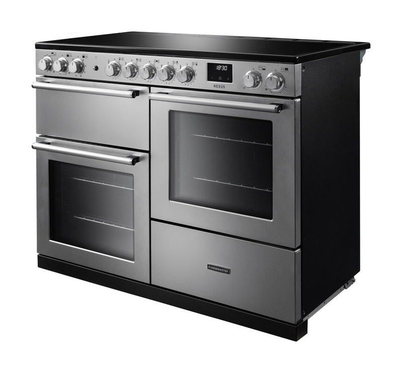 Rangemaster Nexus NEXO110EISTST/CM1 110cm Induction Range Cooker – Stainless Steel / Chrome Trim (A Rated)