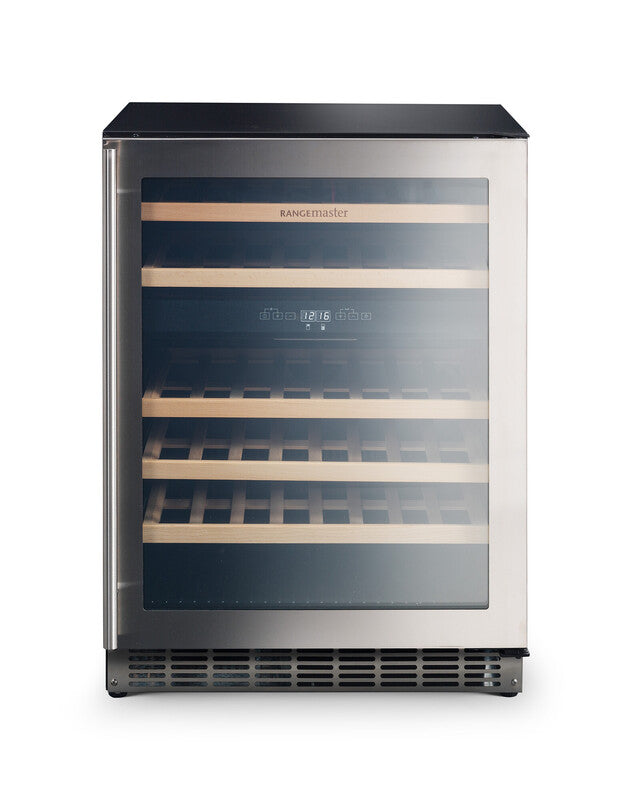 Rangemaster RDZ6046SS 60cm Wine Cooler - 46 Bottle Capacity - Stainless Steel & Stainless Steel Trim