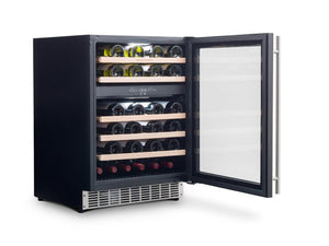Rangemaster RDZ6046SS 60cm Wine Cooler - 46 Bottle Capacity - Stainless Steel & Stainless Steel Trim