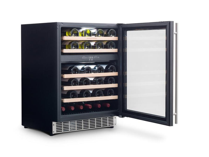 Rangemaster RDZ6046SS 60cm Wine Cooler - 46 Bottle Capacity - Stainless Steel & Stainless Steel Trim