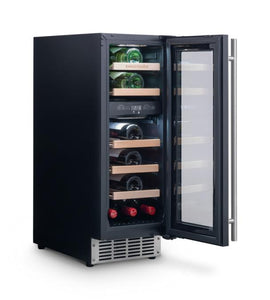 Rangemaster RWC3018SS 30cm Wine Cooler - 18 Bottle Capacity - Stainless Steel & Stainless Steel Trim