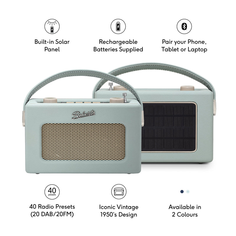 Roberts Radio Revival Uno Solar DAB Radio | Duck Egg