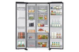 Samsung RS70F64KEFEU Plumbed In Black American Fridge Freezer