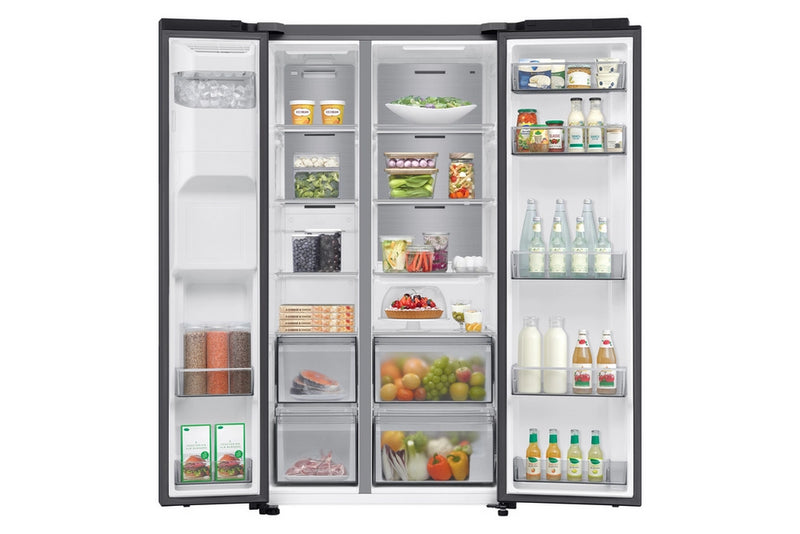 Samsung RS70F64KEFEU Plumbed In Black American Fridge Freezer