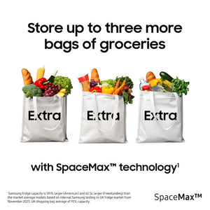 Samsung RS70F64KEFEU Plumbed In Black American Fridge Freezer