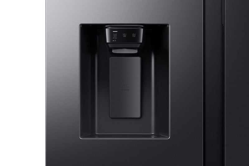 Samsung Bespoke AI Series 7 RS70F66KCFEU Black Plumbed American Fridge Freezer