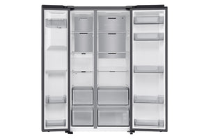 Samsung Bespoke AI Series 7 SpaceMax Silver Plumbed RS70F66KCTEU American Fridge Freezer