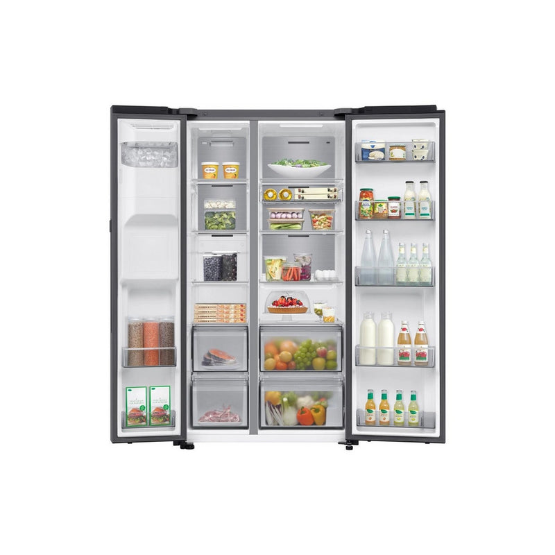 Samsung RS90F64EETEU Silver Plumbed American Fridge Freezer