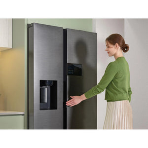 Samsung RS90F64EETEU Silver Plumbed American Fridge Freezer