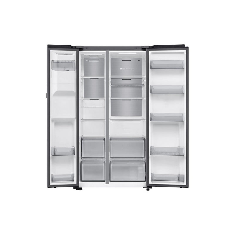 Samsung RS90F64EETEU Silver Plumbed American Fridge Freezer