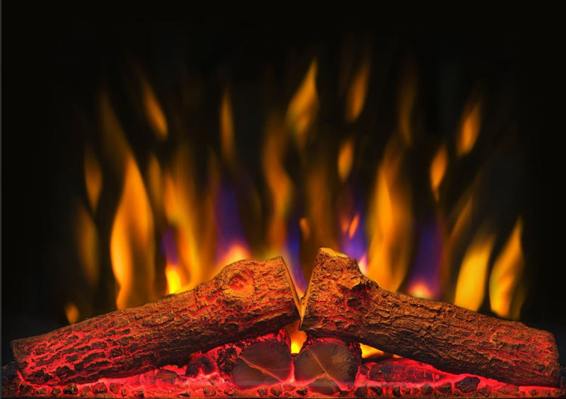 Dimplex Scala 22 Brushed Chrome Optiflame Inset Electric Fire