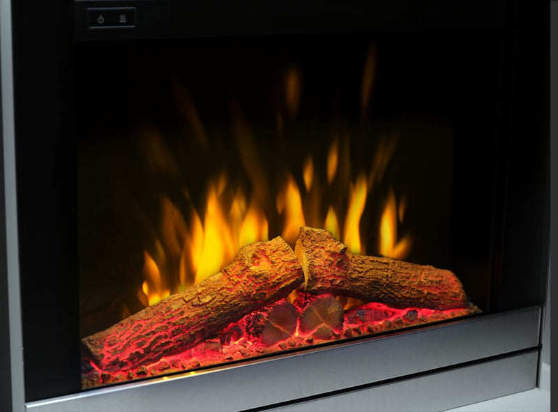 Dimplex Scala 22 Brushed Chrome Optiflame Inset Electric Fire