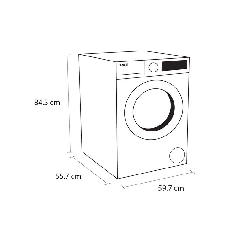 Sensis WMF01814AW 8kg 1400rpm Washing Machine
